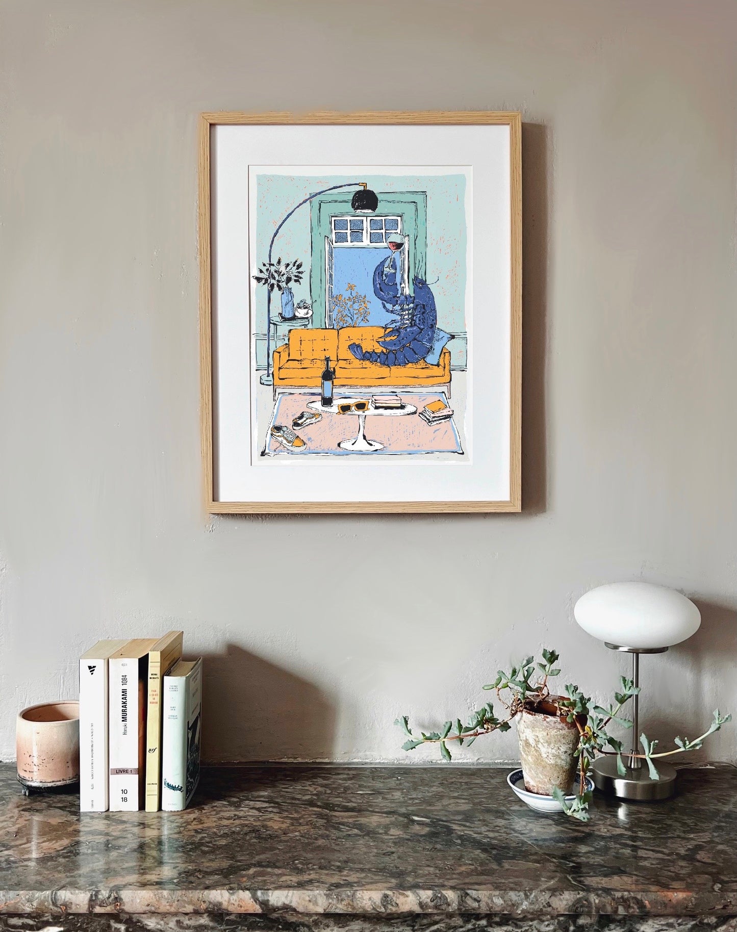 "Sur le divan" - 30x40cm