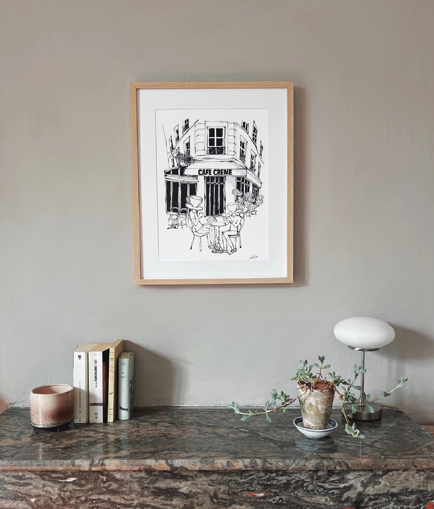 "Café Crème" - 30x40cm