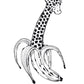 "Girafe-Banane" - 18x24 & 30x40cm