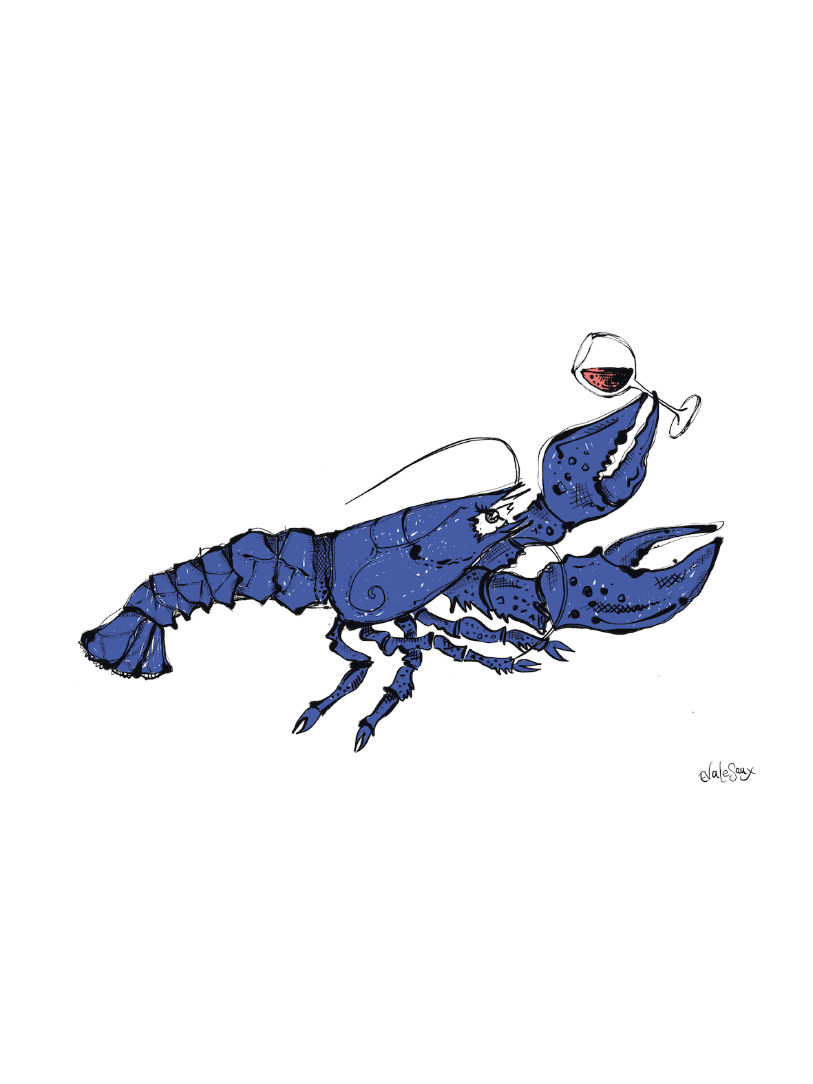 "Homard breton" -  24x18 & 40x30cm